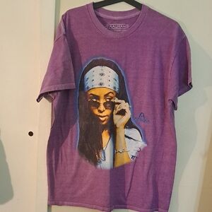 Aaliyah Purple Graphic T-Shirt